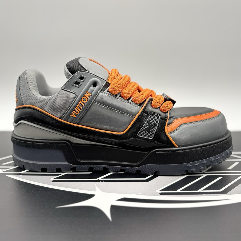 Size 10 LV (11-11.5 US) - Louis Vuitton Maxi ' Black, Orange ' | SUPER CLEAN!