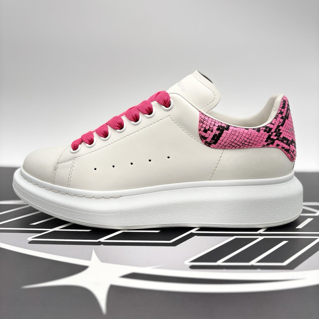 Size 41 (8 US) Alexander McQueen ' White, Pink Snake Print ' | GREAT CONDITION!