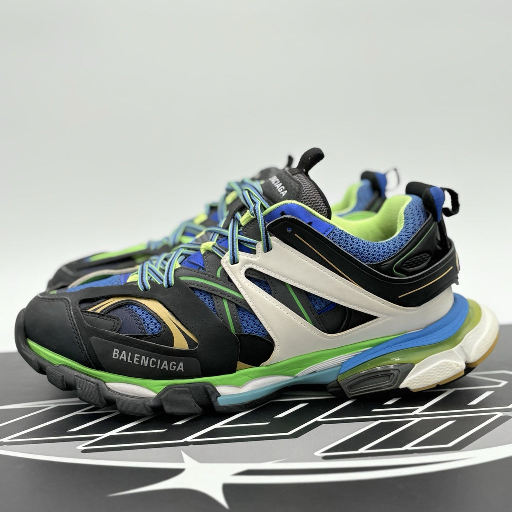 Size 45 (12 US) - Balenciaga Track ' Black Green Blue Gold ' | GREAT CONDITION!
