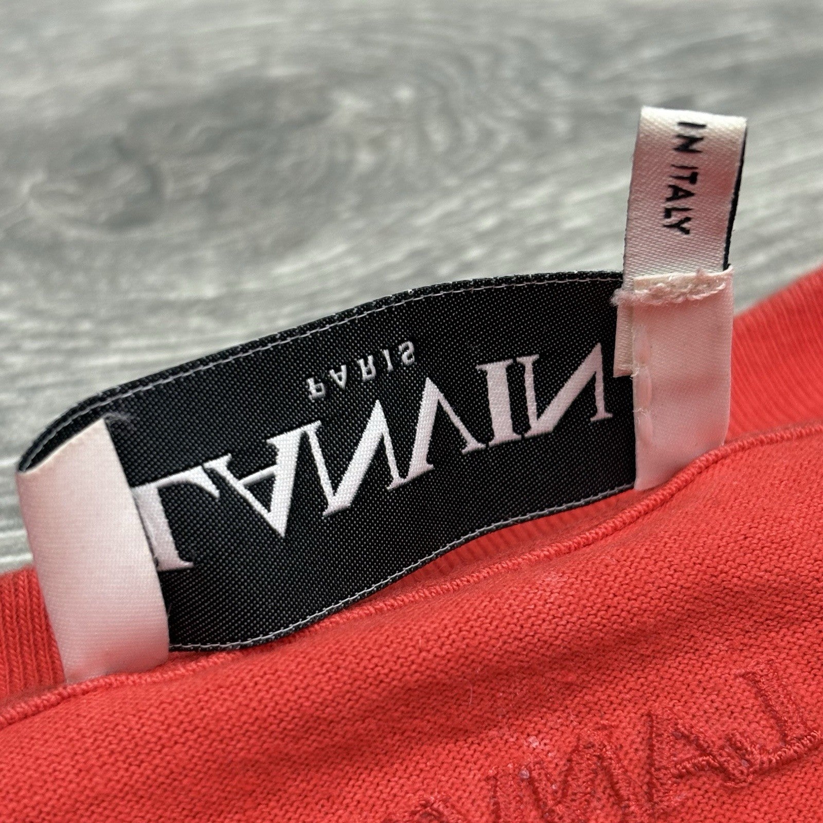 Size XL - Lanvin Embroidered Logo T-Shirt ' Red ' | GOOD CONDITION!