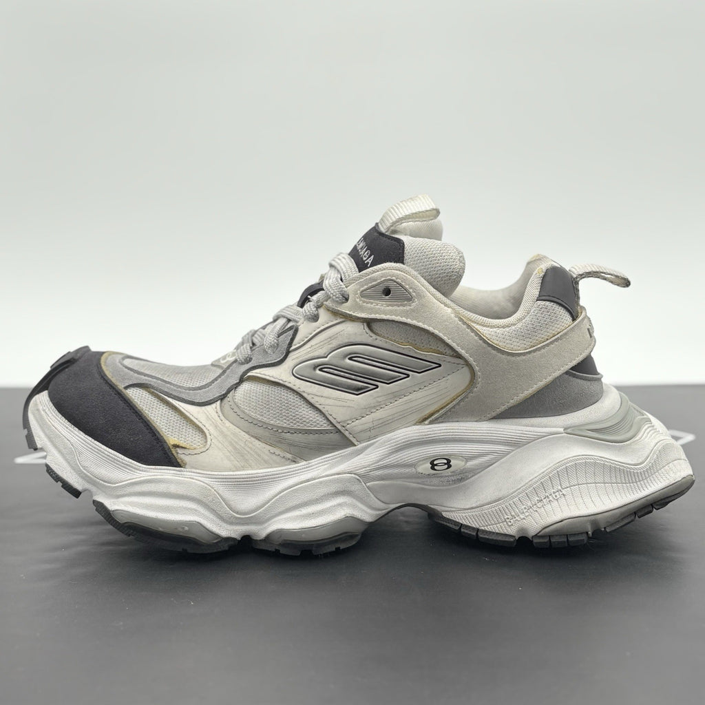 Size 44 (11 US) - Balenciaga Cargo Sneakers ' White Grey Black ' | GREAT COND!