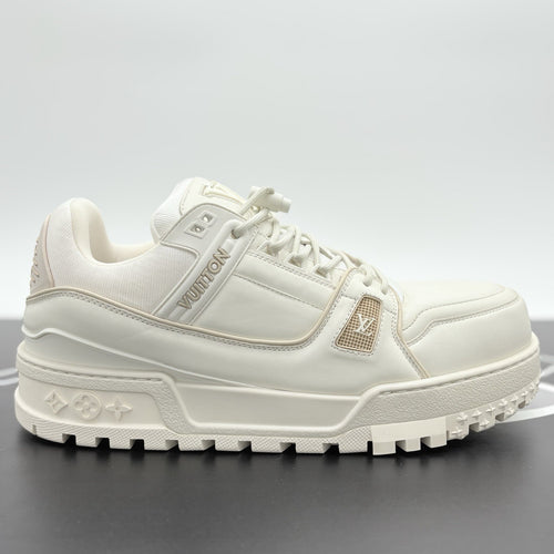 Size 10 LV (11-11.5 US) - Louis Vuitton Maxi Trainer ' White ' | WORN ONCE!