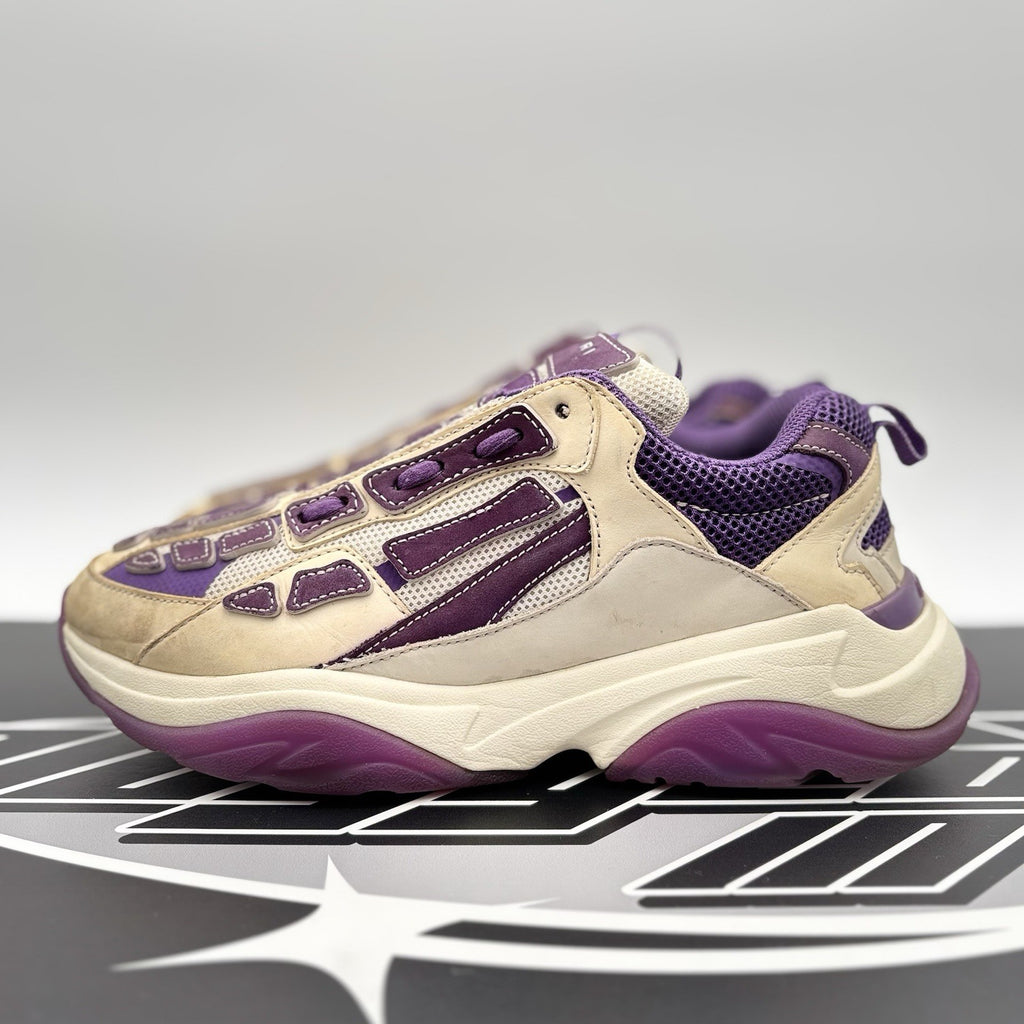 Size 42 (9 US) Amiri Bone Runner ' White, Beige, Purple '