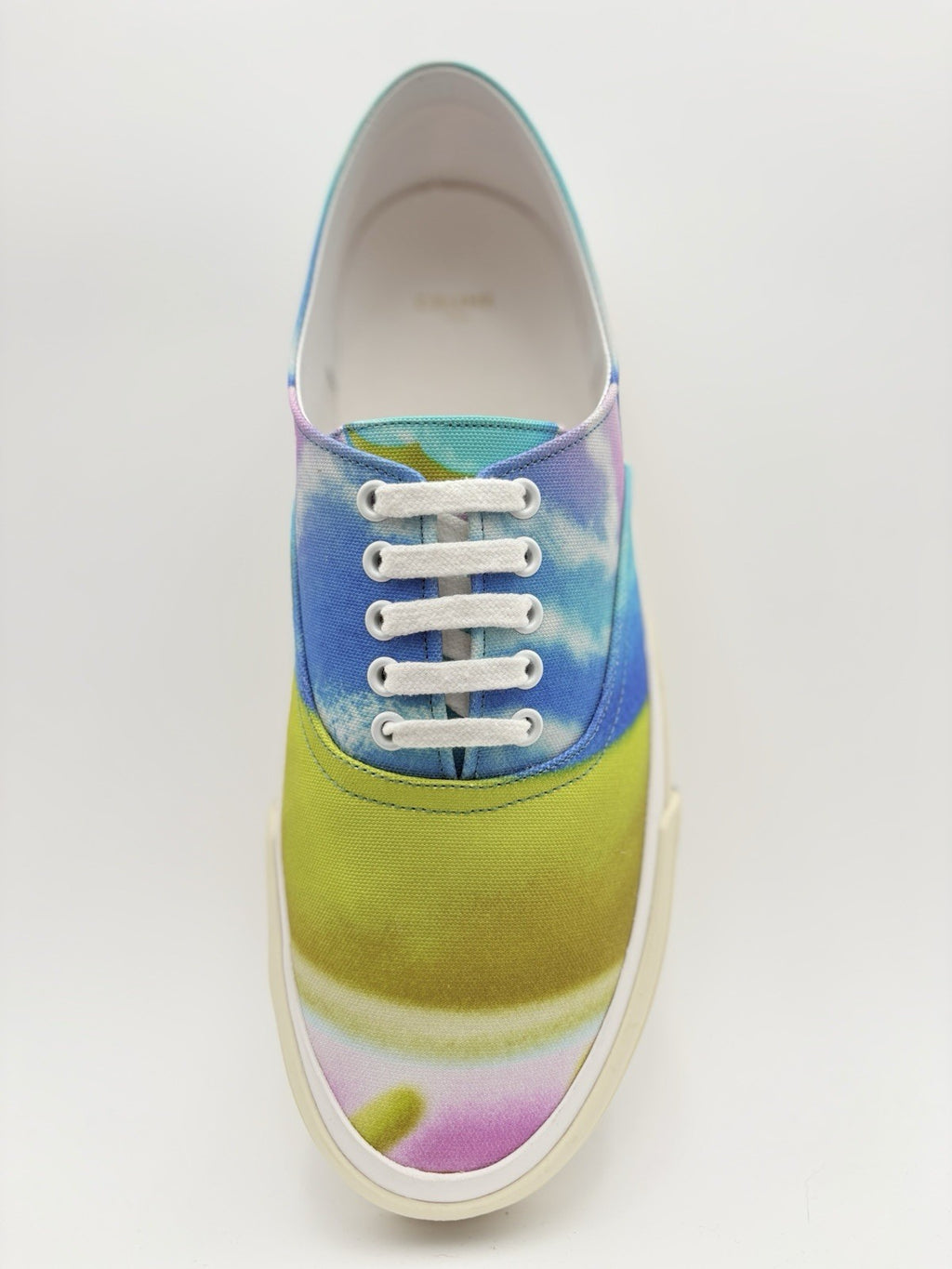Size 45 (12 US) - Celine Canvas Print Low Sneaker ' Tie Dye ' | NEW!