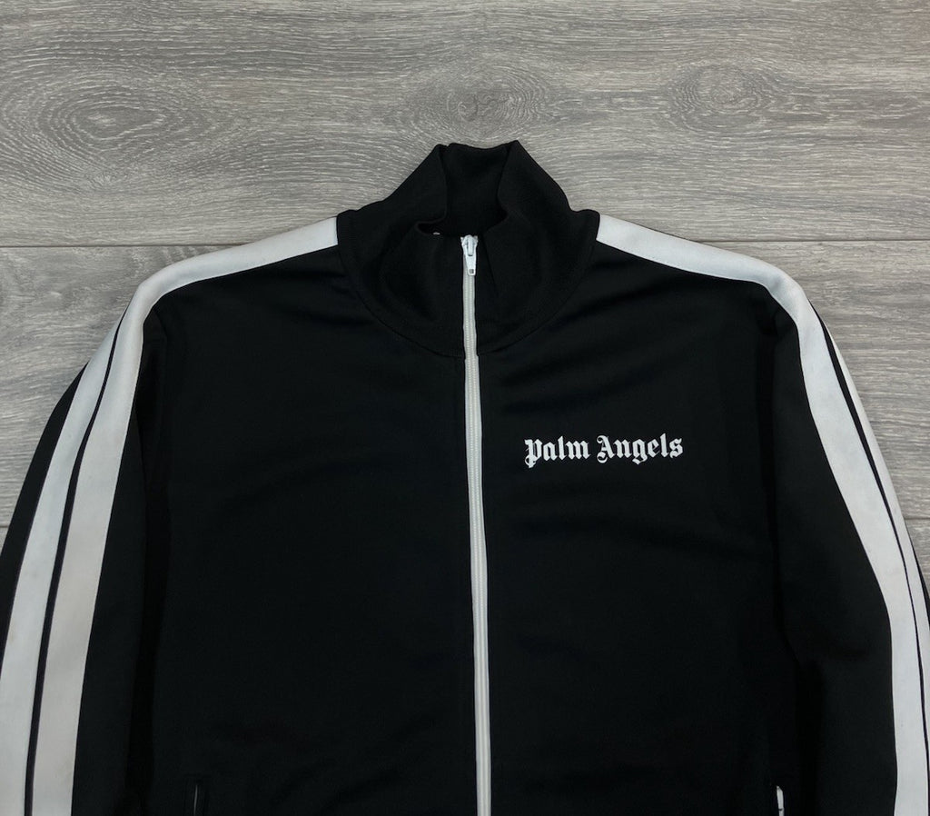 Size L - Palm Angels Classic Track Jacket ' Black White '