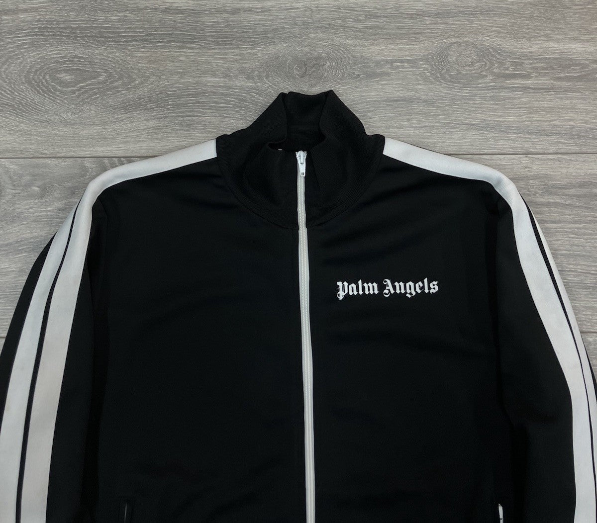Size L - Palm Angels Classic Track Jacket ' Black White '