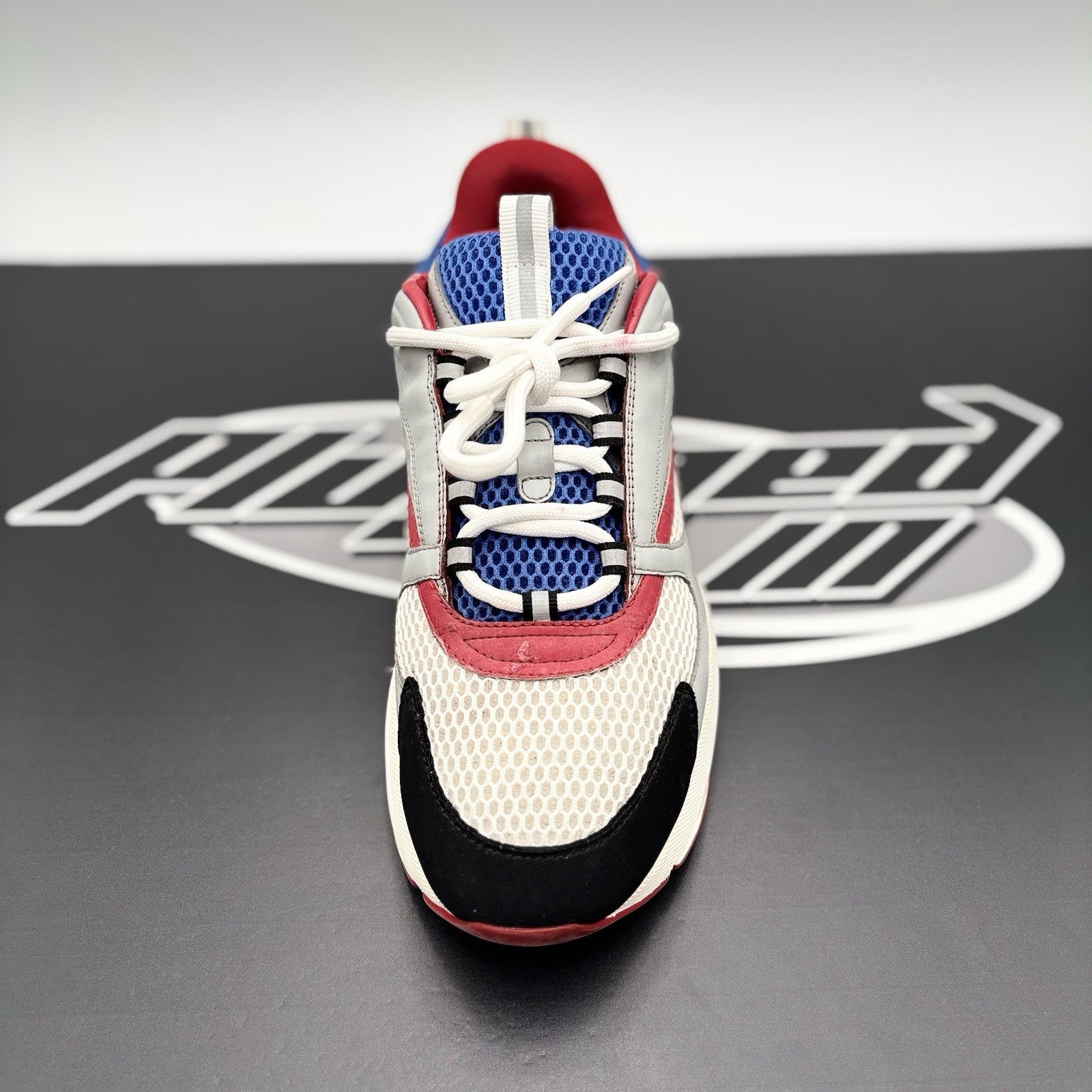 Size 44 (US 11) - Dior B22 Sneaker ‘ Gray, Red, Blue ‘ | GREAT CONDITION!