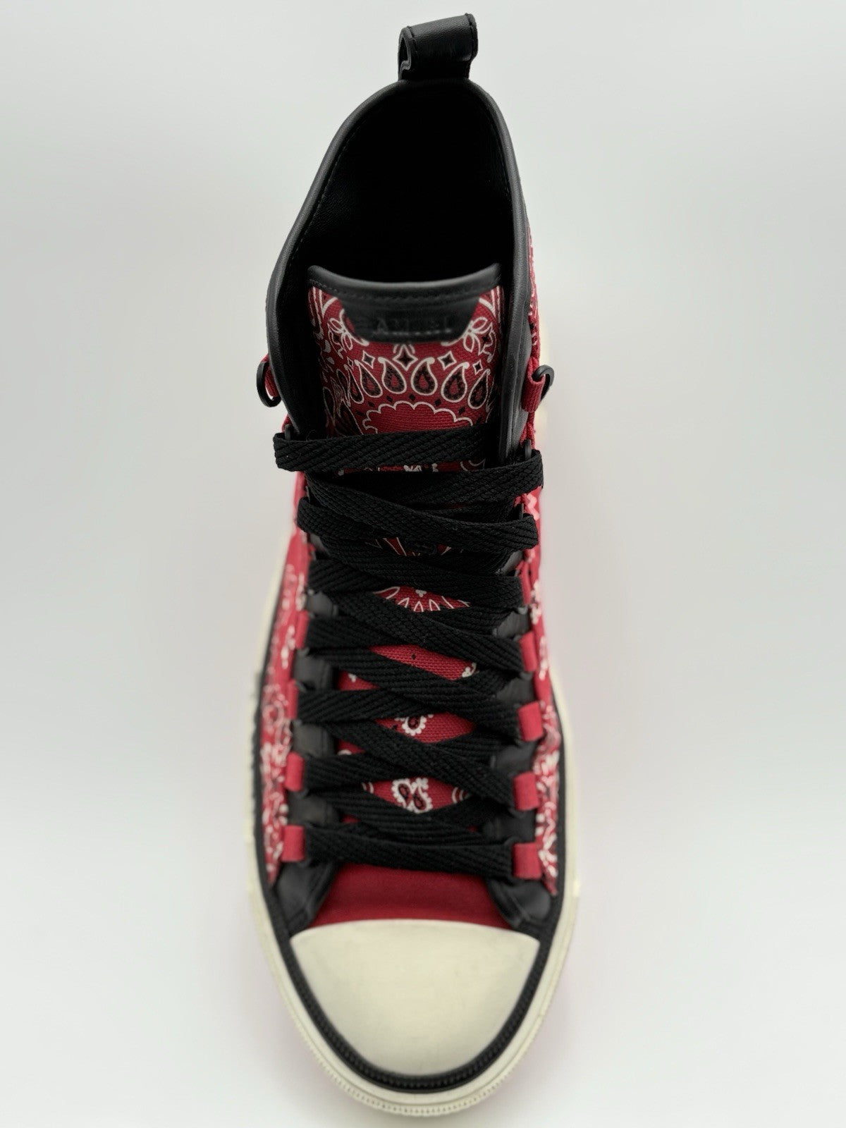 Size 44 (11 US) Amiri Bandana Canvas High-Top Sneaker ' Red ' | GREAT CONDITION!