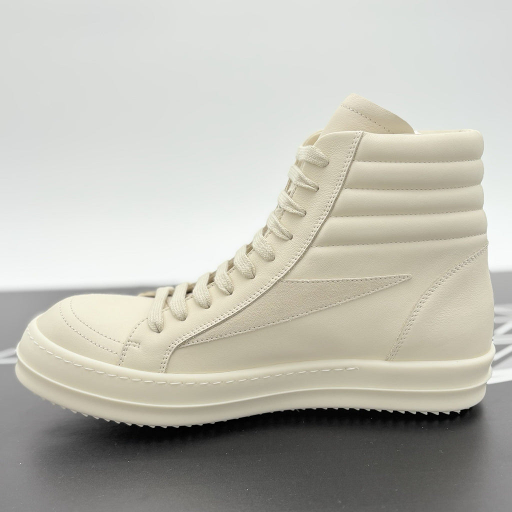 Size 41 (8 US) Rick Owens Hollywood Vintage Leather High ' Off White ' | NEW!