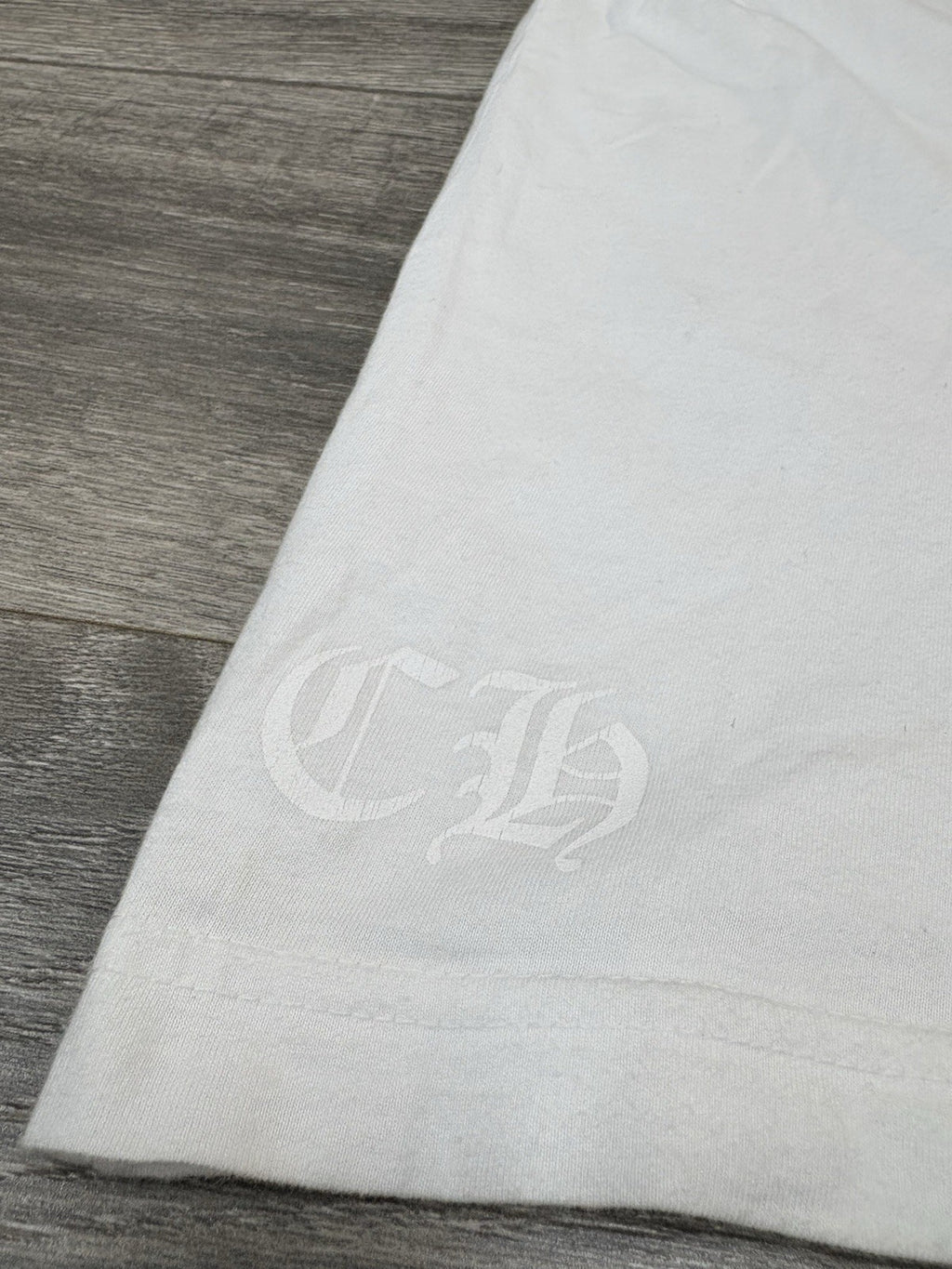 Size Small - Chrome Hearts Plus Cross Short Sleeve T-Shirt ' White ' | GOOD COND