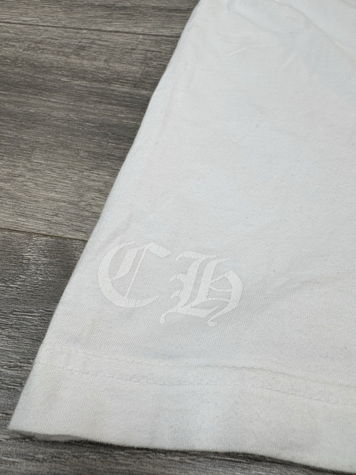 Size Small - Chrome Hearts Plus Cross Short Sleeve T-Shirt ' White ' | GOOD COND