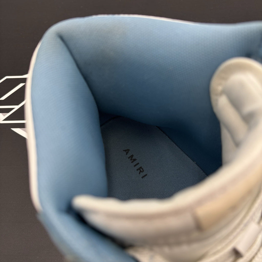 Size 46 (13 US) - Amiri Skel High Top ' Powder Blue White ' | GOOD CONDITION!