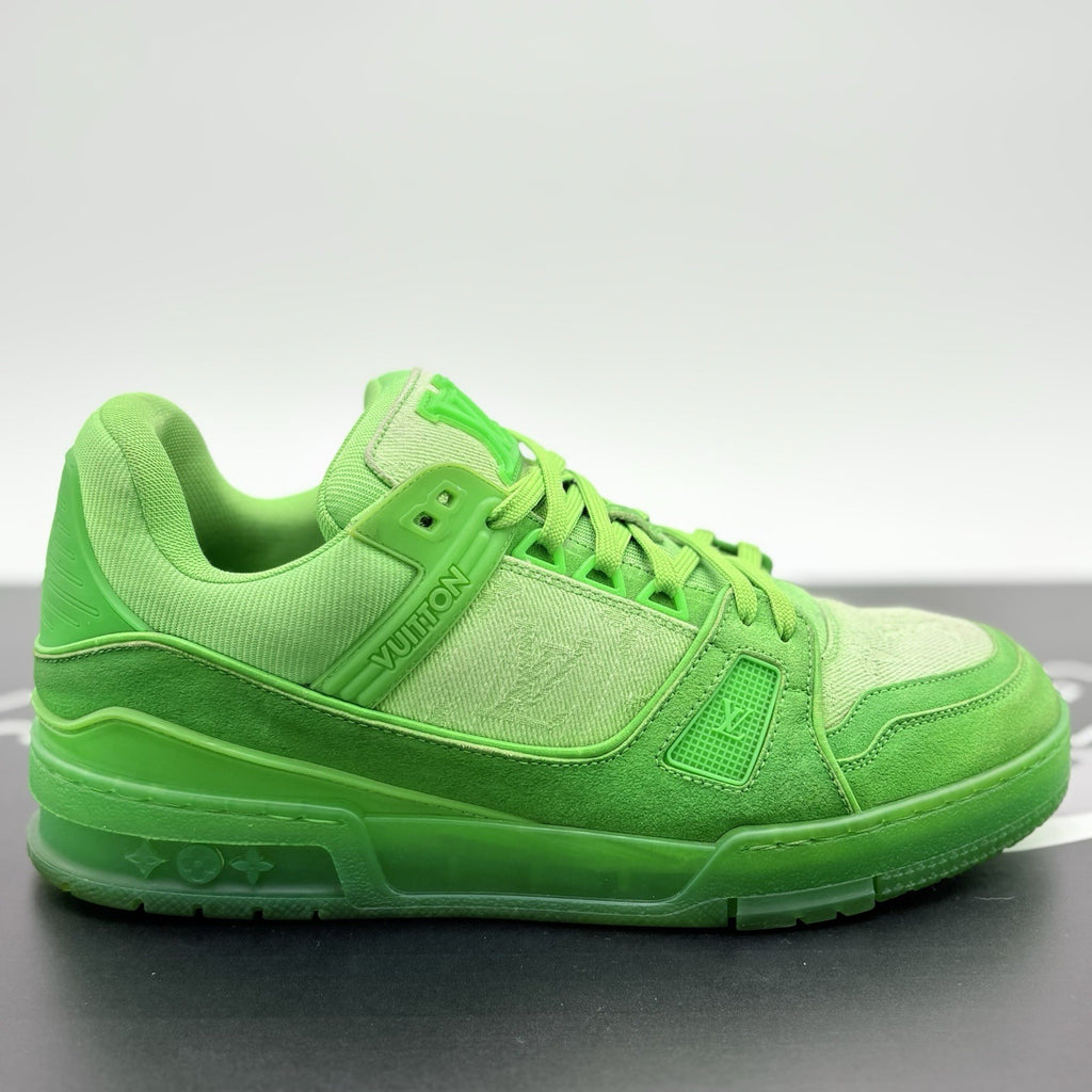 Size 7 LV (8-8.5 US) - Louis Vuitton Trainer ' Slime Green ' | GREAT CONDITION!
