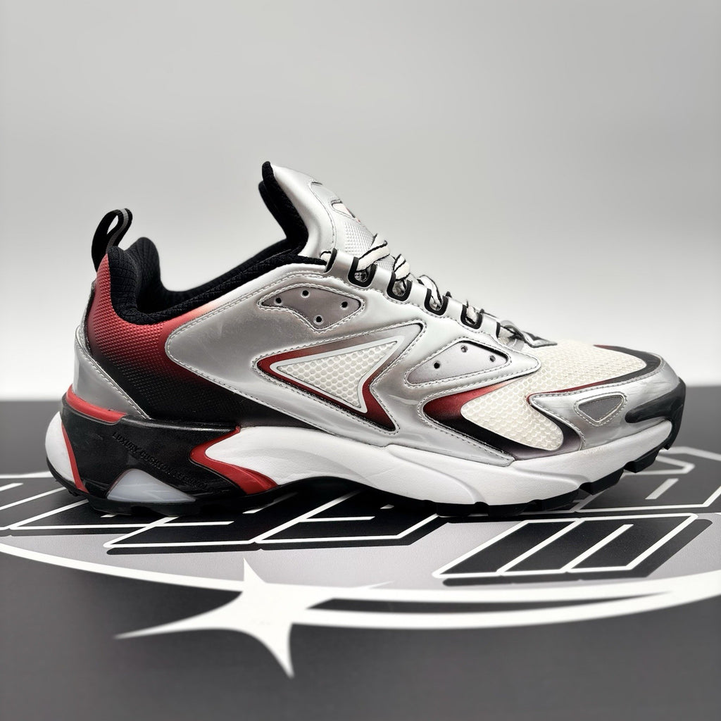 Size 8.5 LV (9.5-10 US) Louis Vuitton Tactic Runner ' Red Grey ' | GREAT COND!