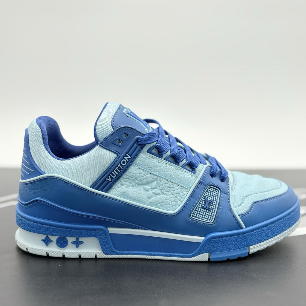 Size 6 LV (7-7.5 US) - Louis Vuitton Trainer ' Blue ' | GREAT CONDITION!