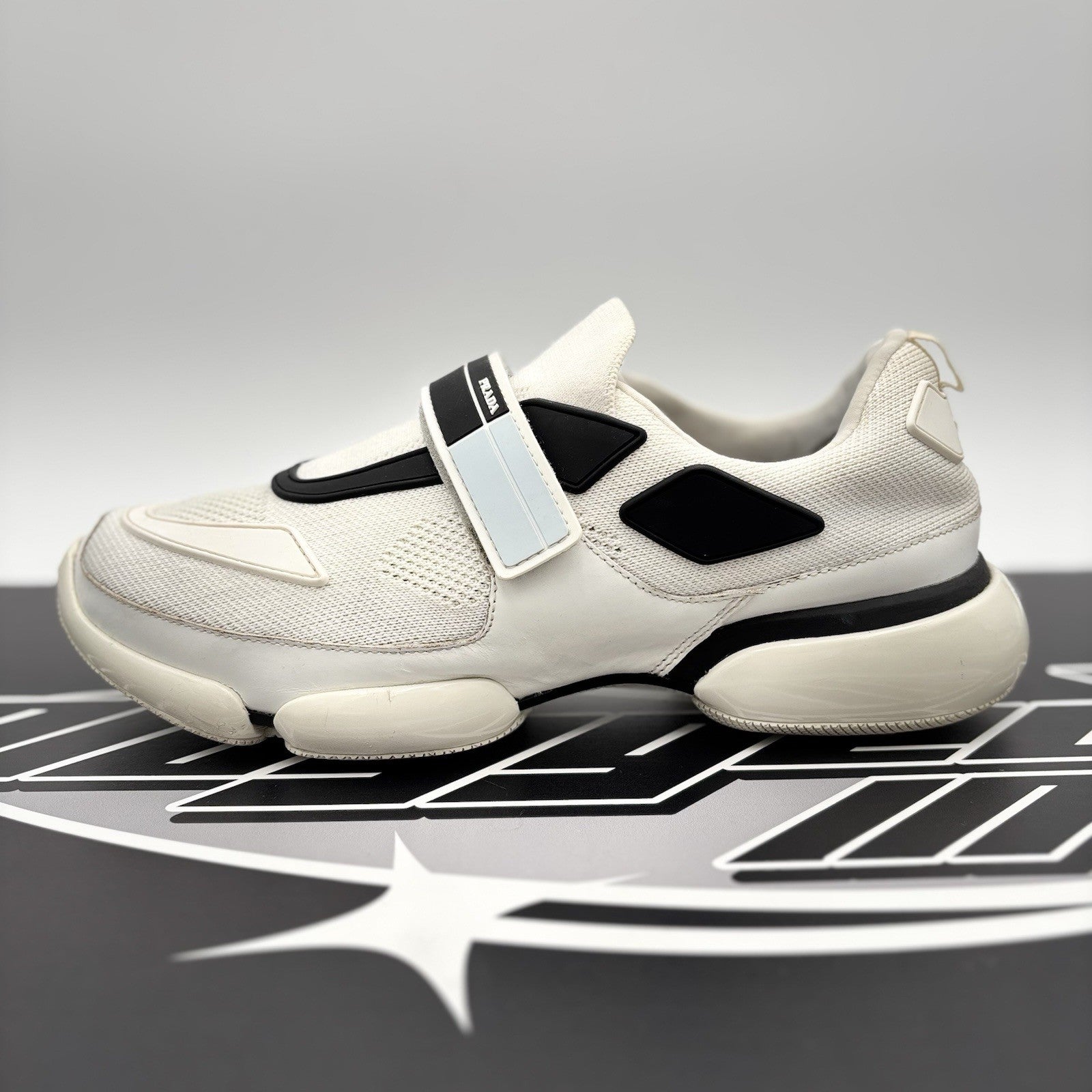 Size 6.5 UK (7.5 US) - Prada Cloudbust Sneaker ' White Black ' | GOOD CONDITION!