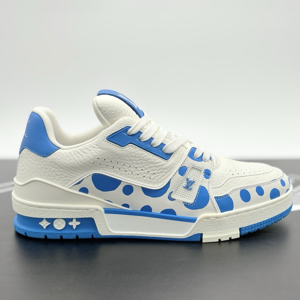 Size 6 LV (7-7.5 US) Louis Vuitton x Yayoi Kusama ' White Blue ' | BRAND NEW!