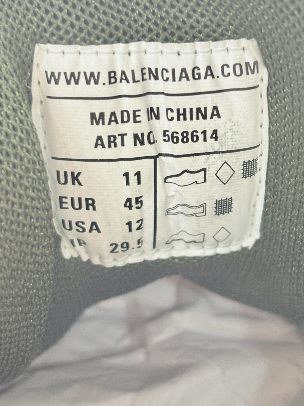 Size 45 (12 US) - Balenciaga Track.2 Sneakers ' Khaki Green ' | GREAT CONDITION!