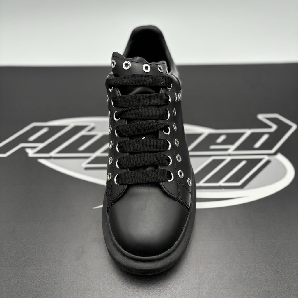 Size 43.5 (10.5 US) Alexander McQueen ' Black Silver Eyelets ' | GREAT COND!