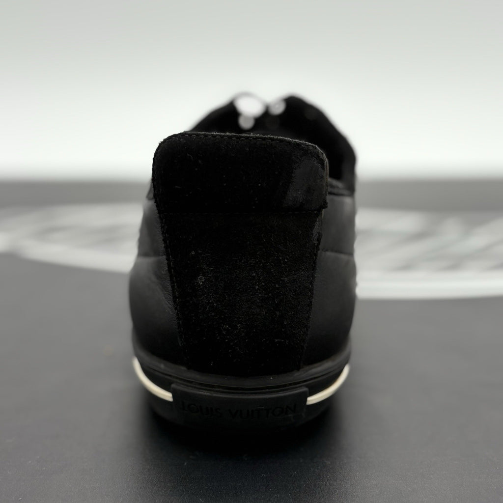 Size 11 LV (12-12.5 US) Louis Vuitton Suede & Leather Cosmos ' Black ' | CLEAN!