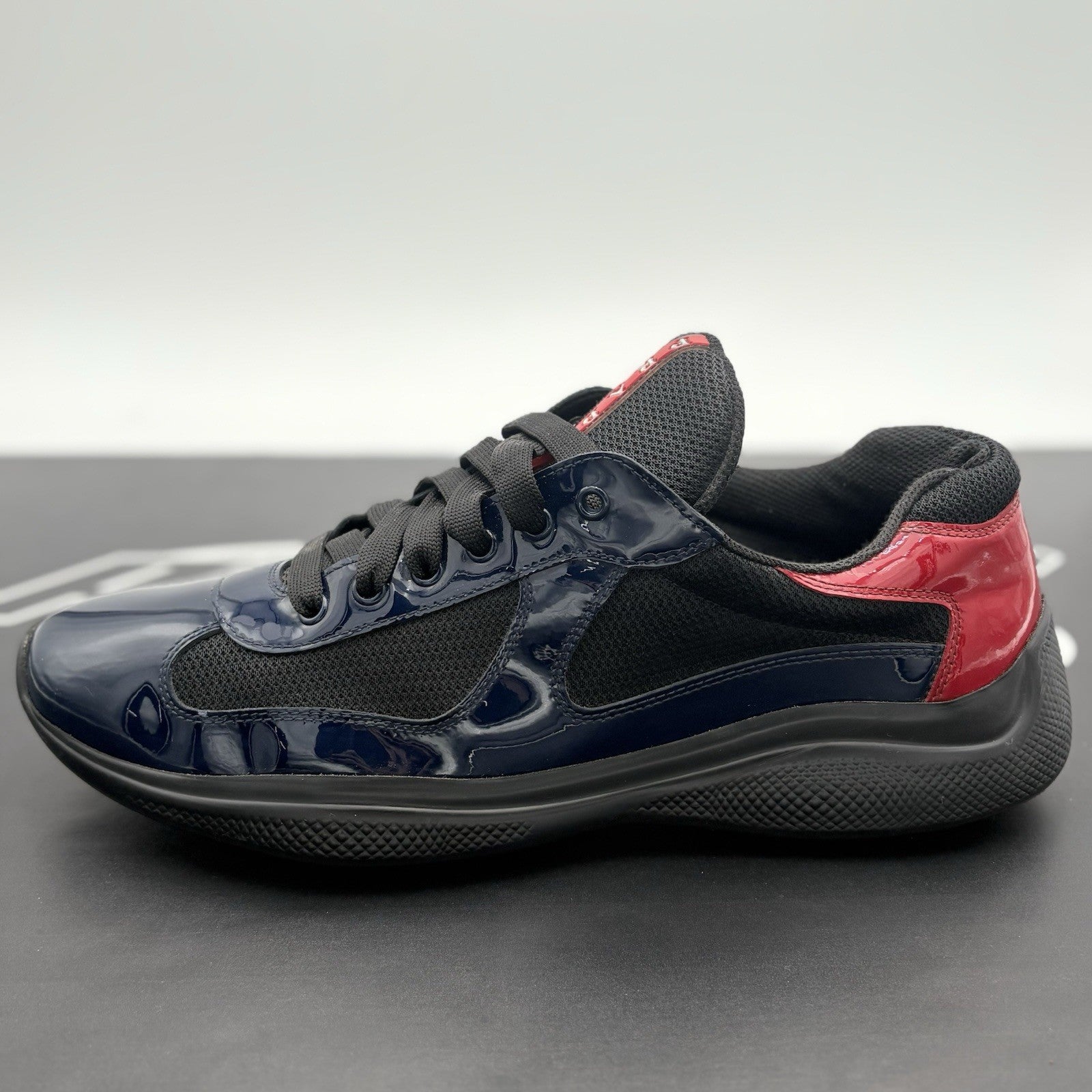 Size 10 UK (11 US) Prada Americas Cup ' Navy Red ' | GREAT CONDITION!