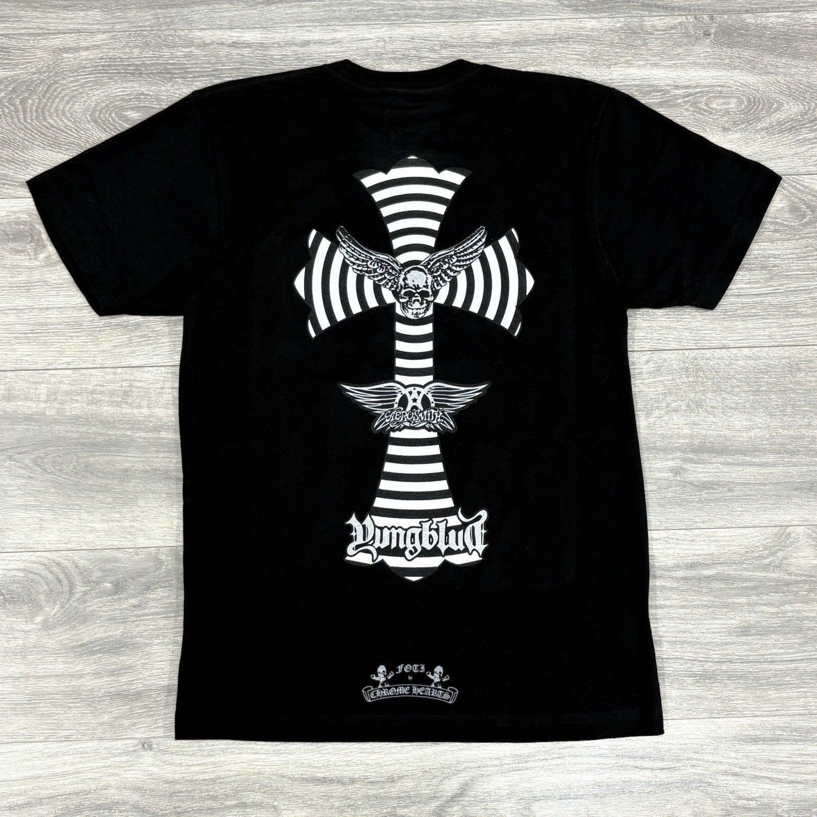 Size M - Chrome Hearts x Foti x Yung Blud x Aerosmith T-Shirt ' Black ' | NEW!