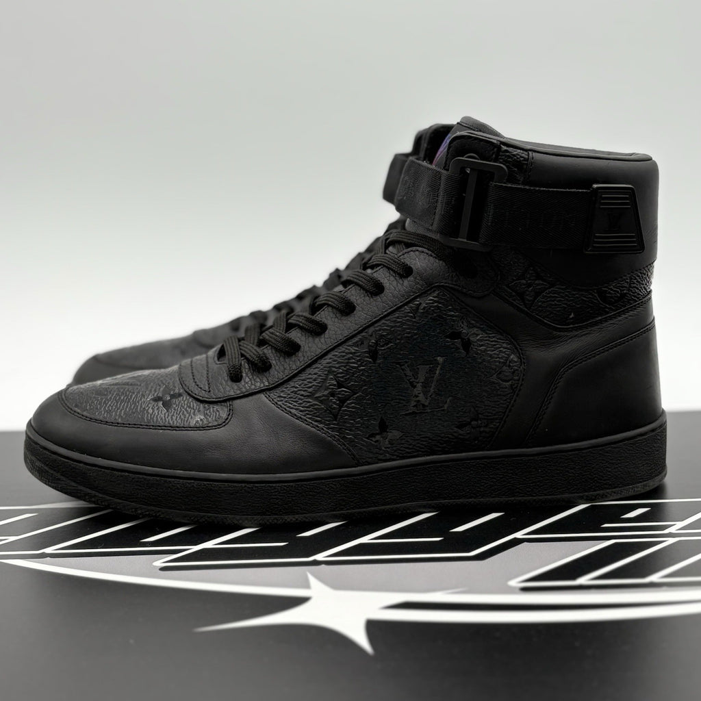 Size 7.5 LV (8.5-9 US) - Louis Vuitton Rivoli High Top ' Black ' | SUPER CLEAN!