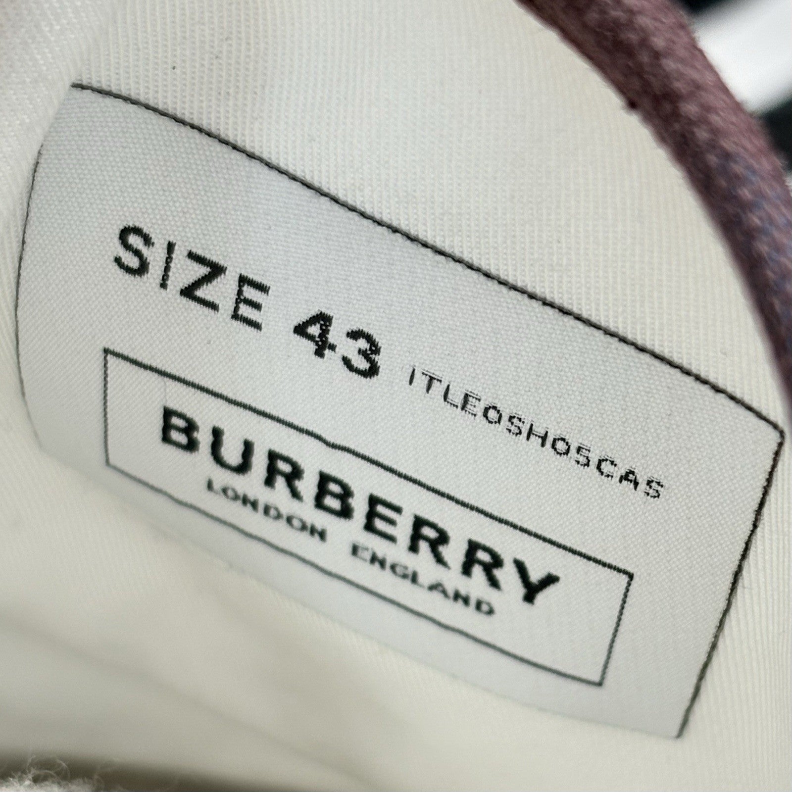Size 43 (10 US) - Burberry Low Sneaker ' ' | SUPER CLEAN!