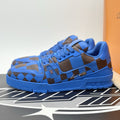 Size 7.5 LV (8.5-9 US) Louis Vuitton Trainer ' Blue Brown Checkered ' | GREAT!