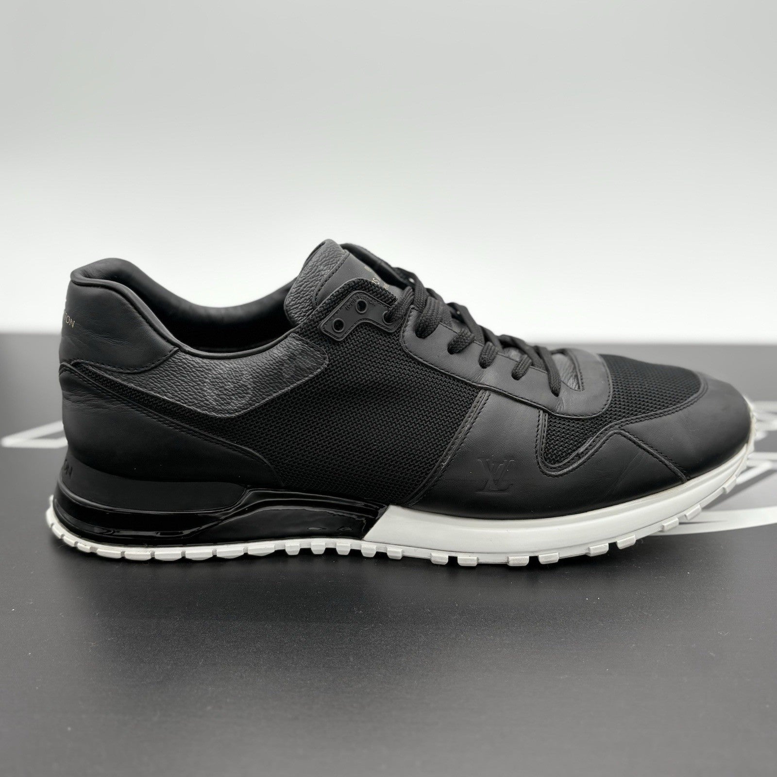Size 9.5 LV (10.5-11 US) Louis Vuitton Run Away ' Black White ' | GOOD CONDITION