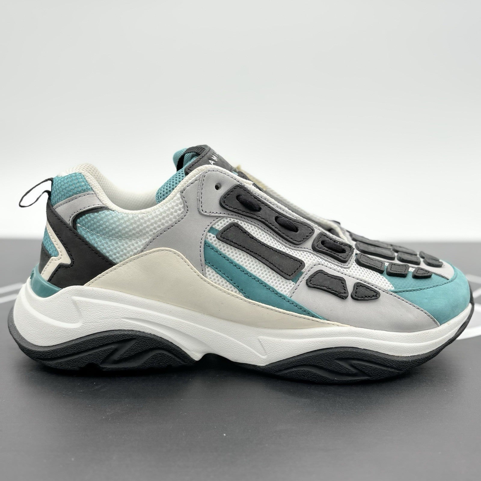 Size 44 (11 US) Amiri Bone Runner ' White Black Blue Grass ' | SUPER CLEAN!