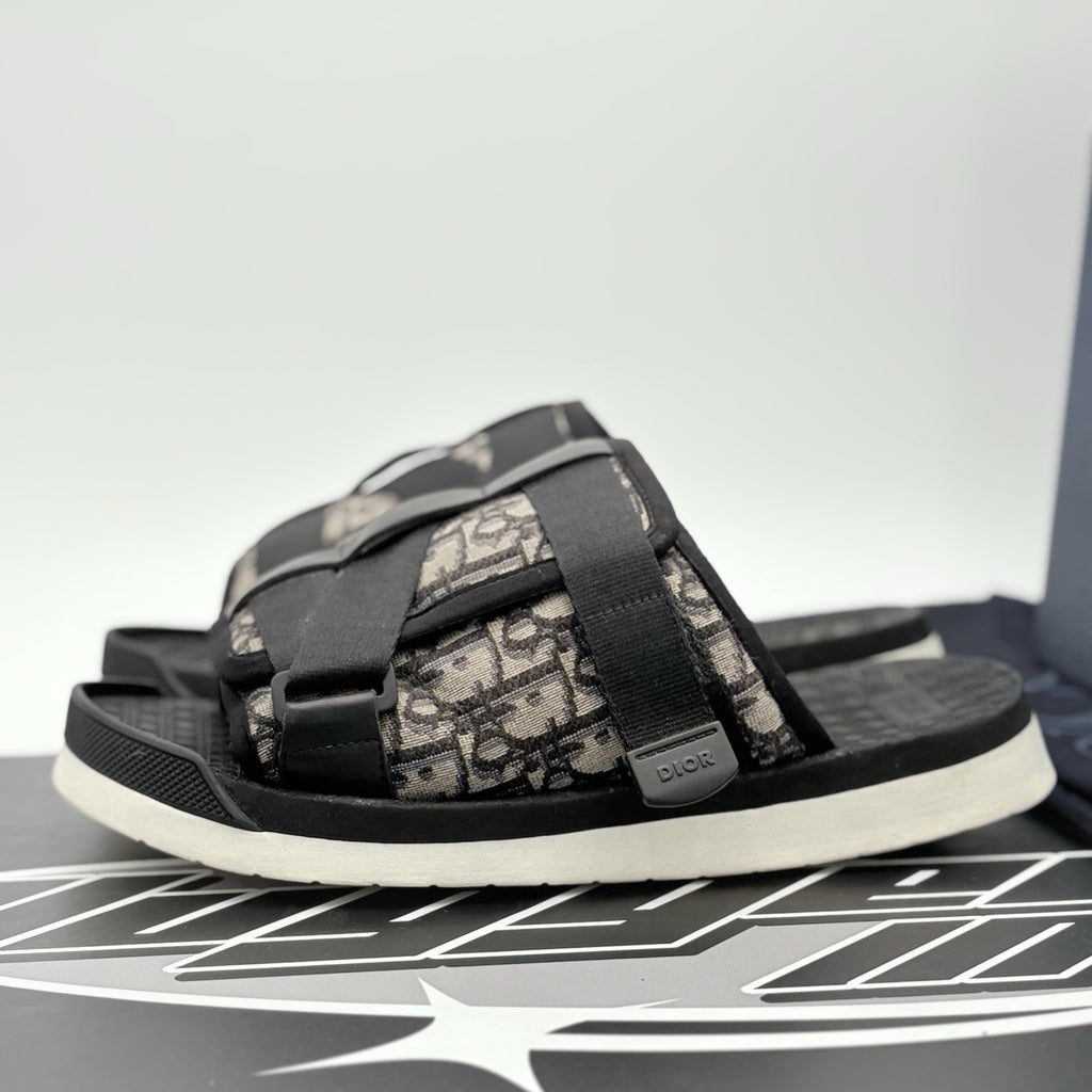 Size 42 (9 US) - Dior Alpha Oblique Sandal Slides ' Beige ' | GOOD CONDITION!
