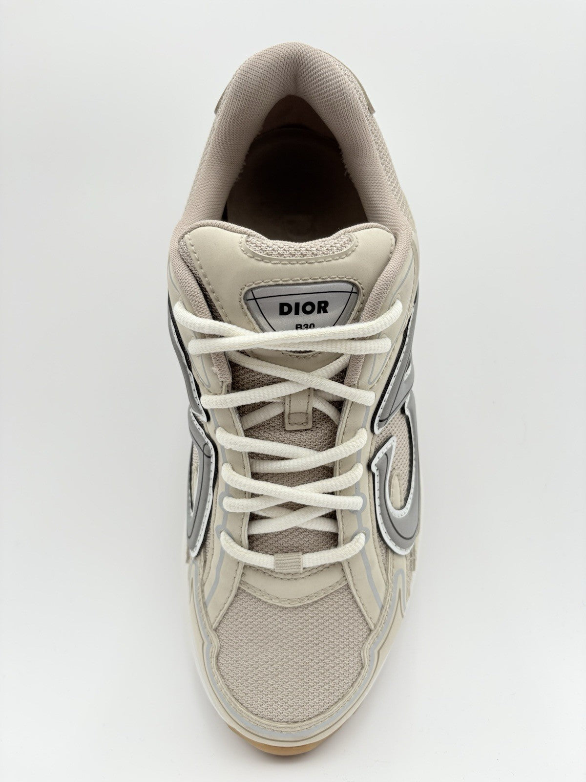Size 41 (8 US) - Dior B30 Reflective Sneaker ' Tan White ' | GREAT CONDITION!