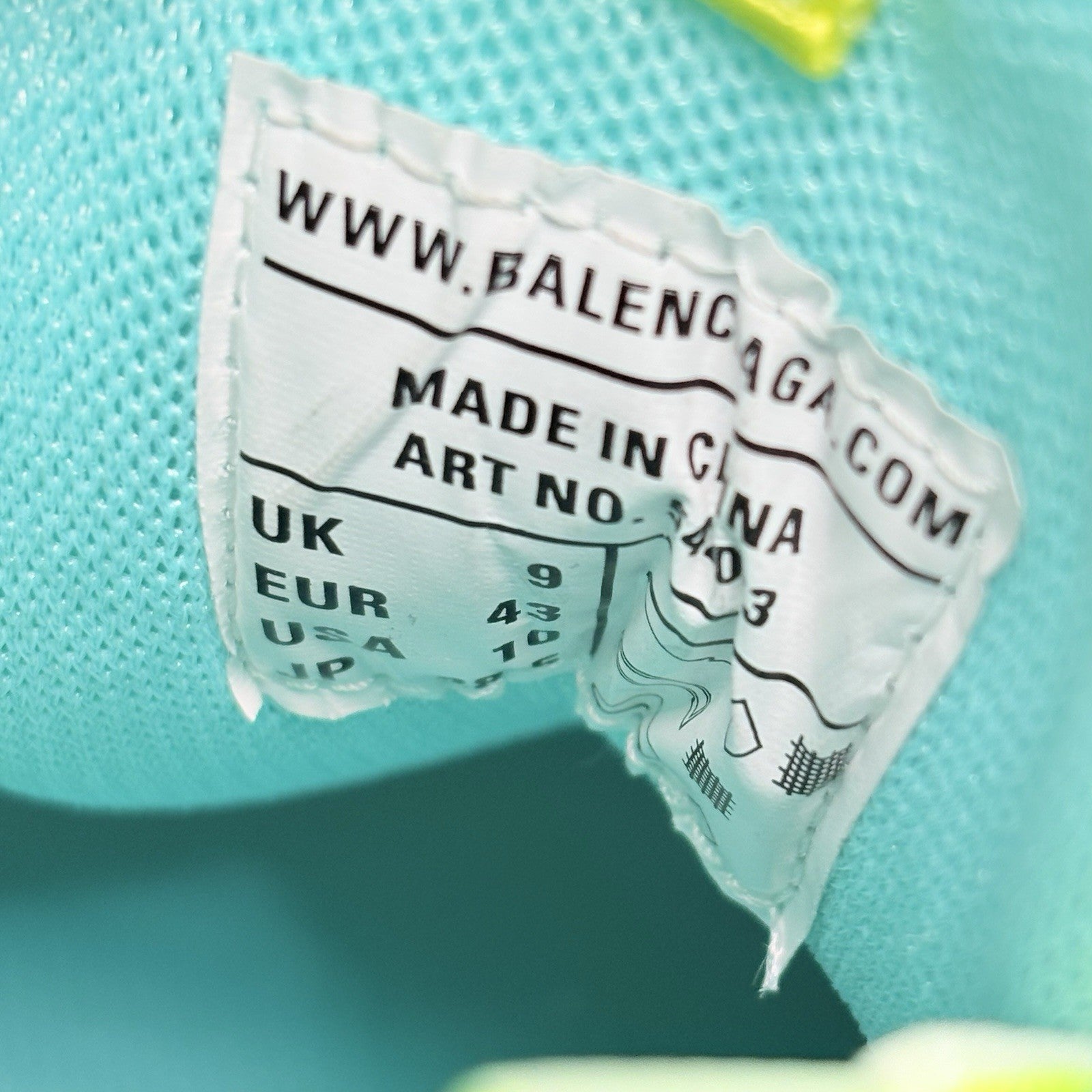 Size 43 (10 US) - Balenciaga Track ' White Yellow Blue ' | BRAND NEW!
