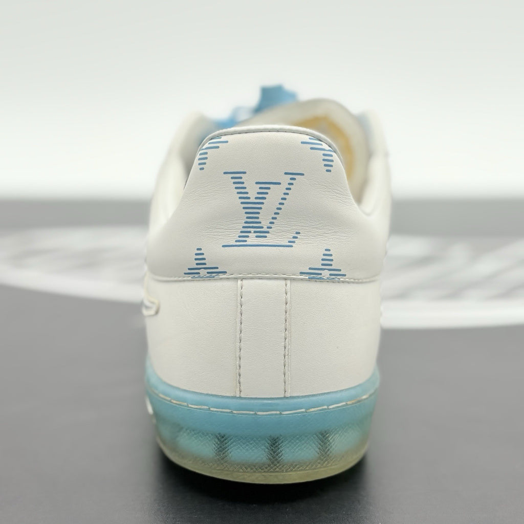 Size 9 LV (10-10.5 US) Louis Vuitton Luxembourg ' White Blue Pink ' |SUPER CLEAN