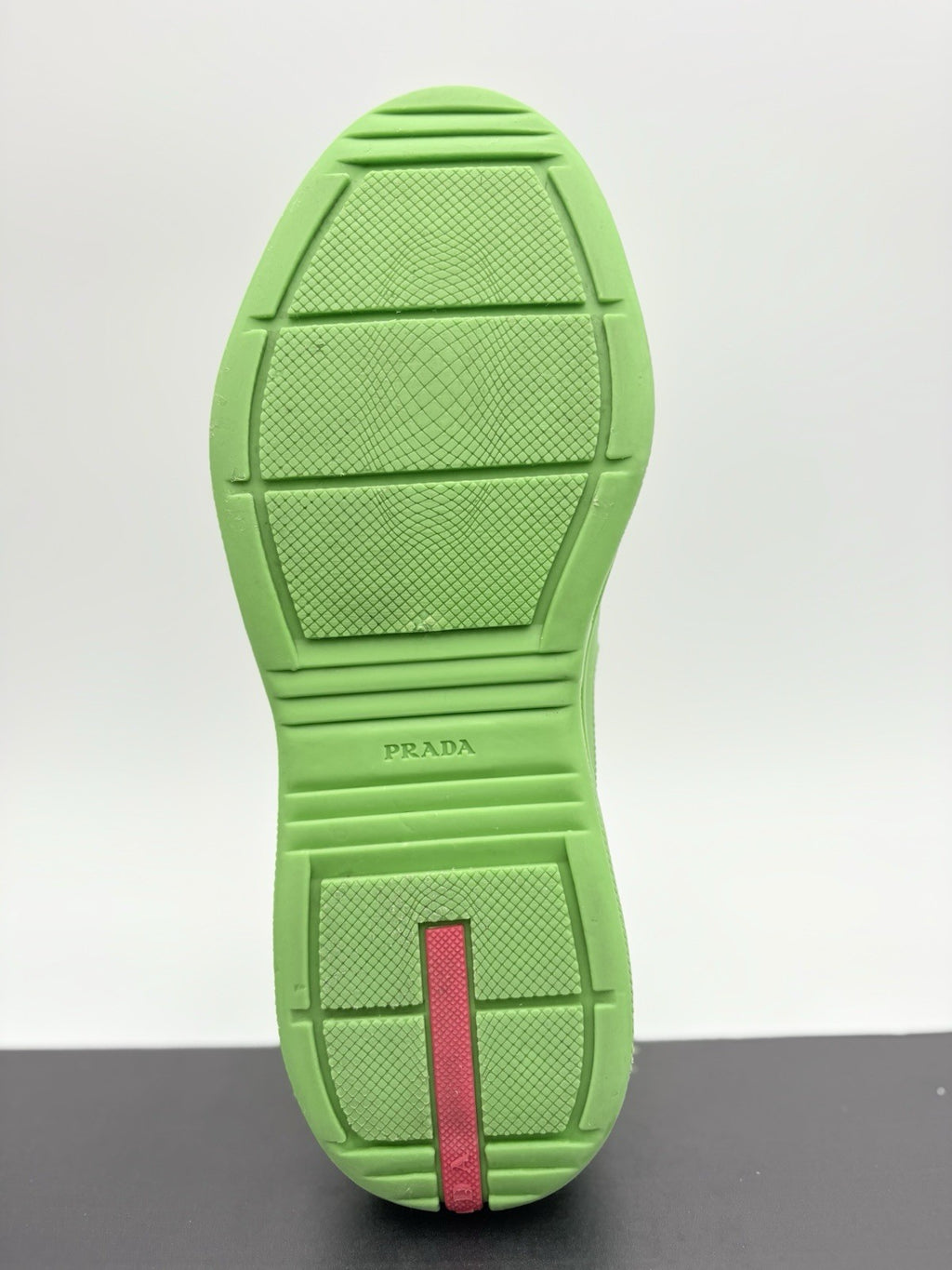 Size 42 (9 US) Prada America's Cup Soft Rubber ' Apple Green ' | CLEAN!