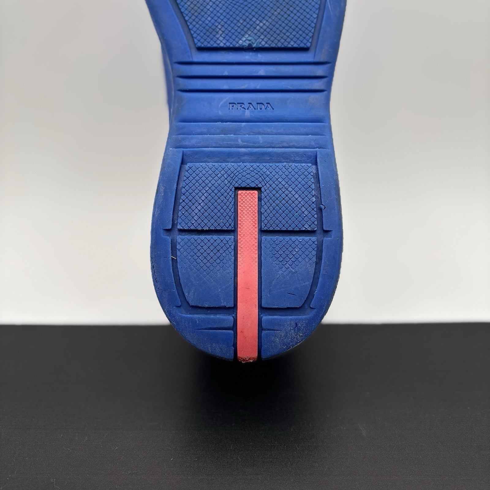 Size 45 (12 US) - Prada America's Cup Soft Rubber ' Blue ' | GOOD!