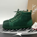 Size 41 (8 US) - Christian Louboutin Spikes ' Green ' | EXCELLENT CONDITION!