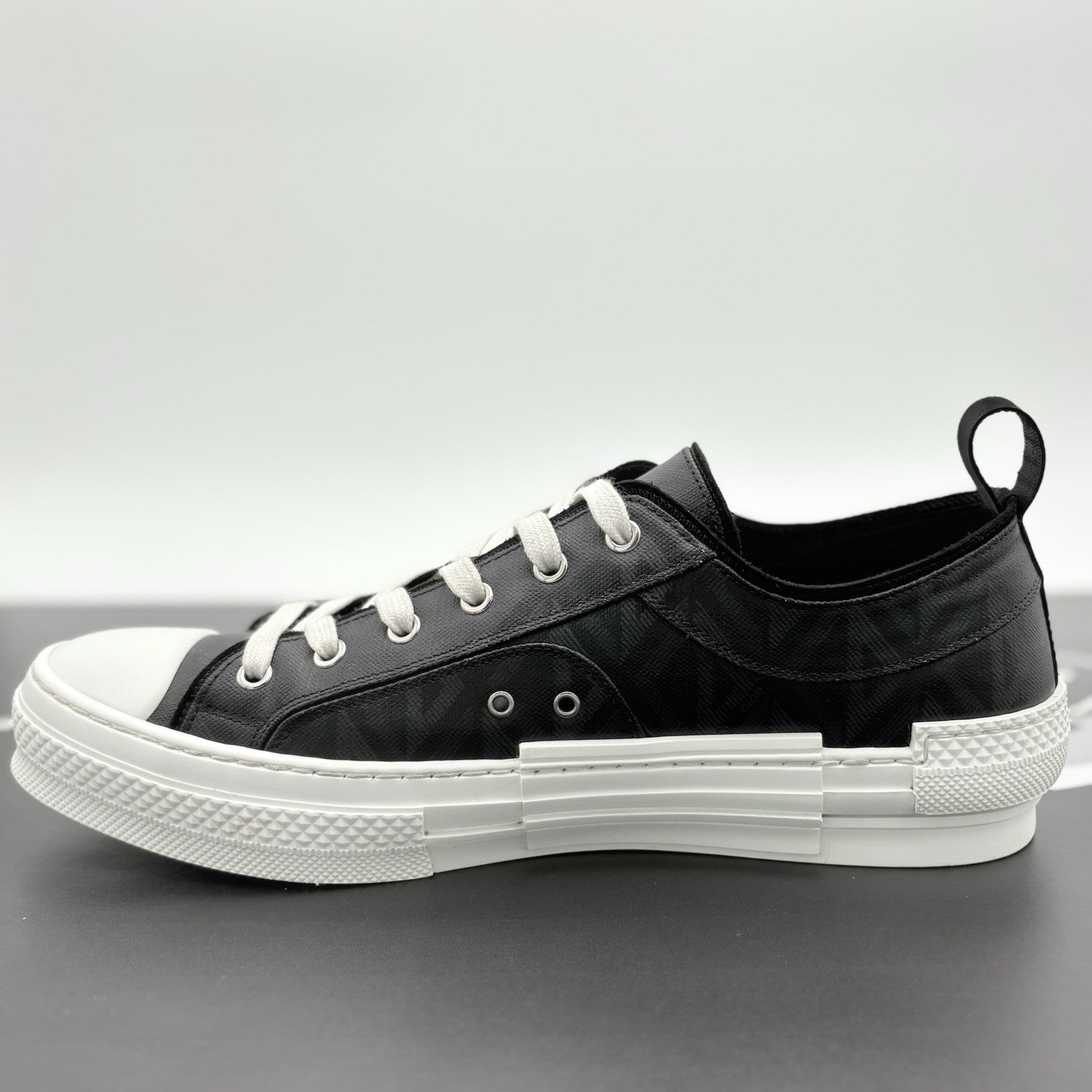 Size 45 (12 US) - Dior B23 Low ' Black Canvas ' | SUPER CLEAN!