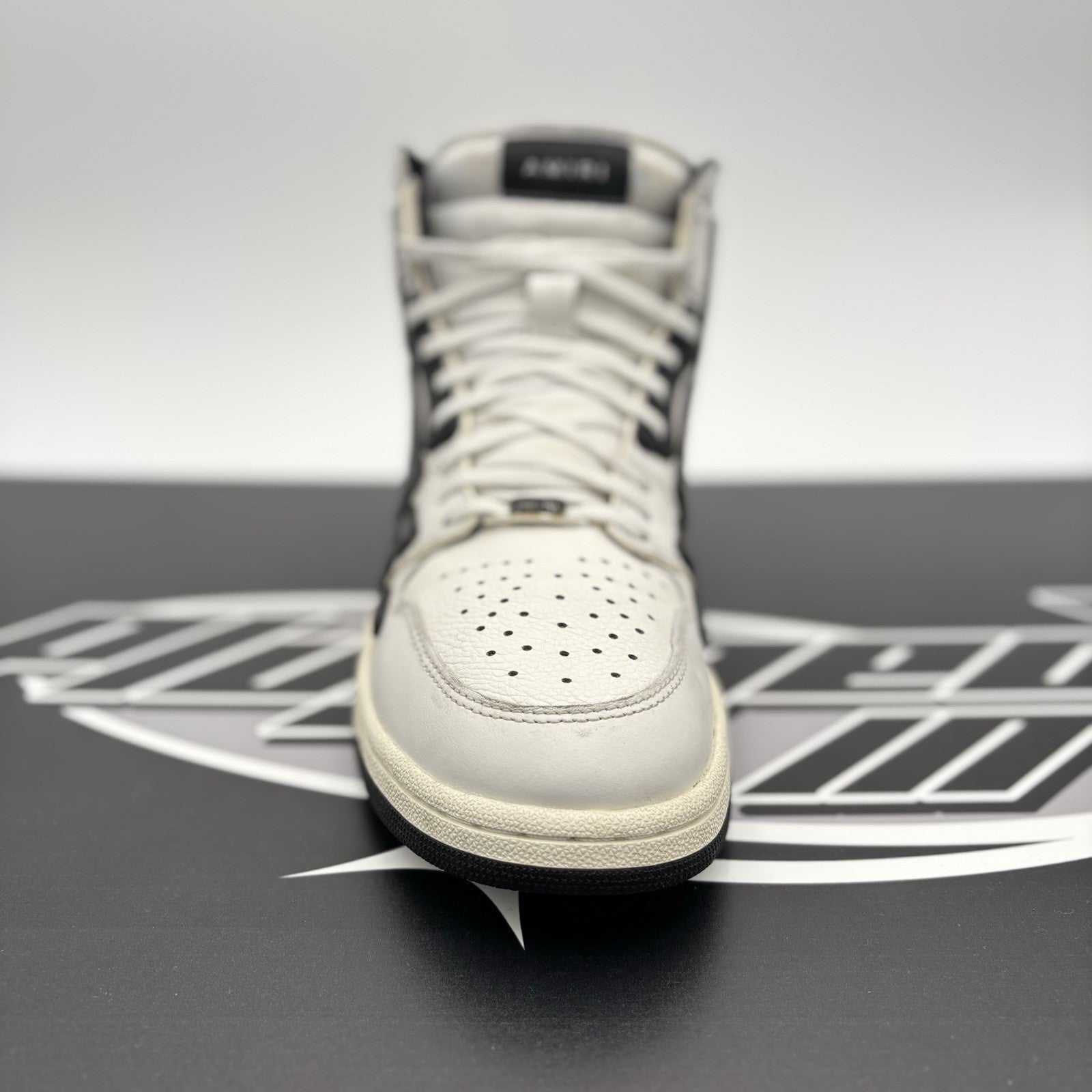 Size 42 (9US) - Amiri Skel High Top Sneakers ' White, Black ' | GREAT CONDITION!