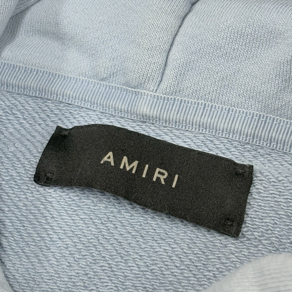 Size L - Amiri Filigree Embroidered Hoodie ' Blue ' | GREAT CONDITION!