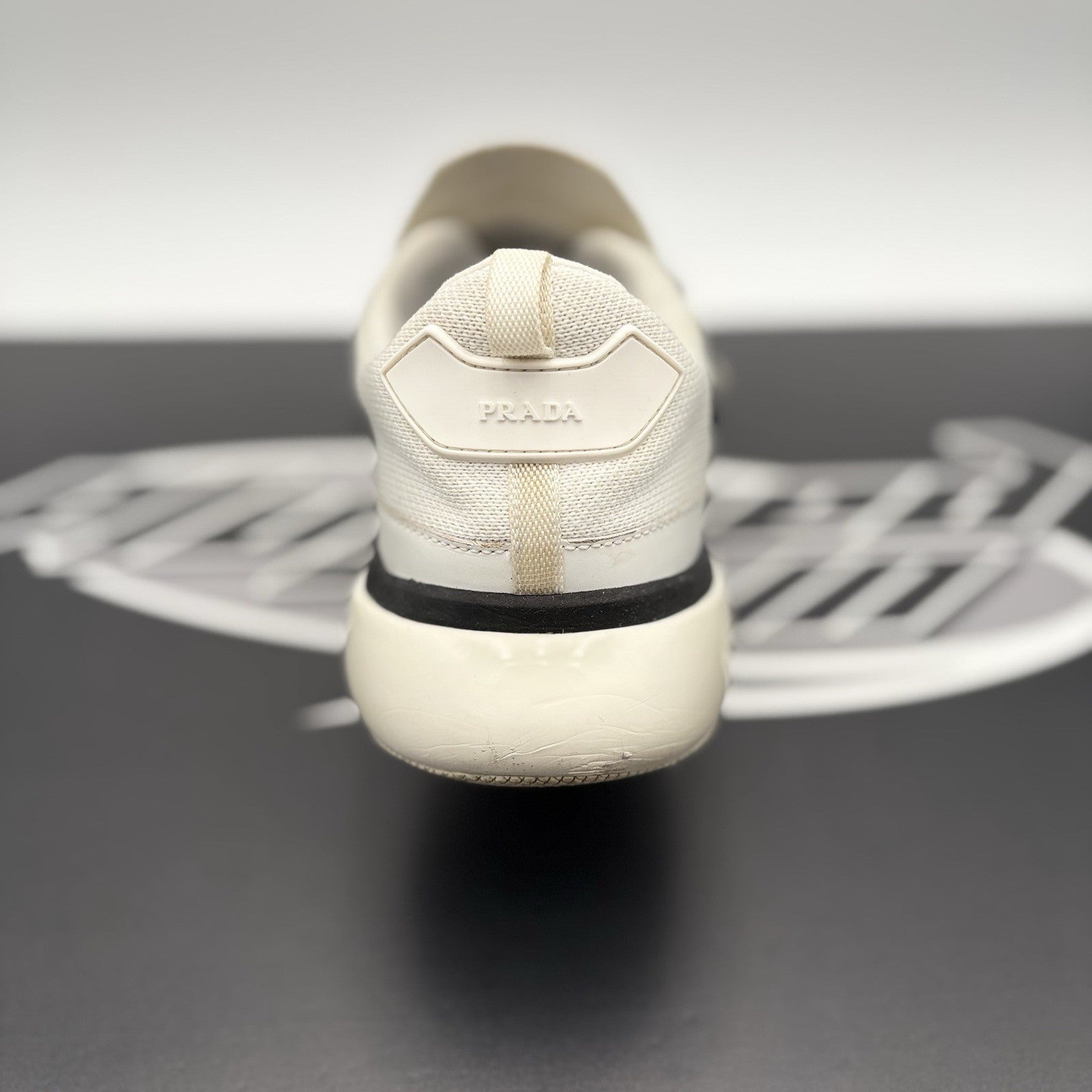Size 6.5 UK (7.5 US) - Prada Cloudbust Sneaker ' White Black ' | GOOD CONDITION!