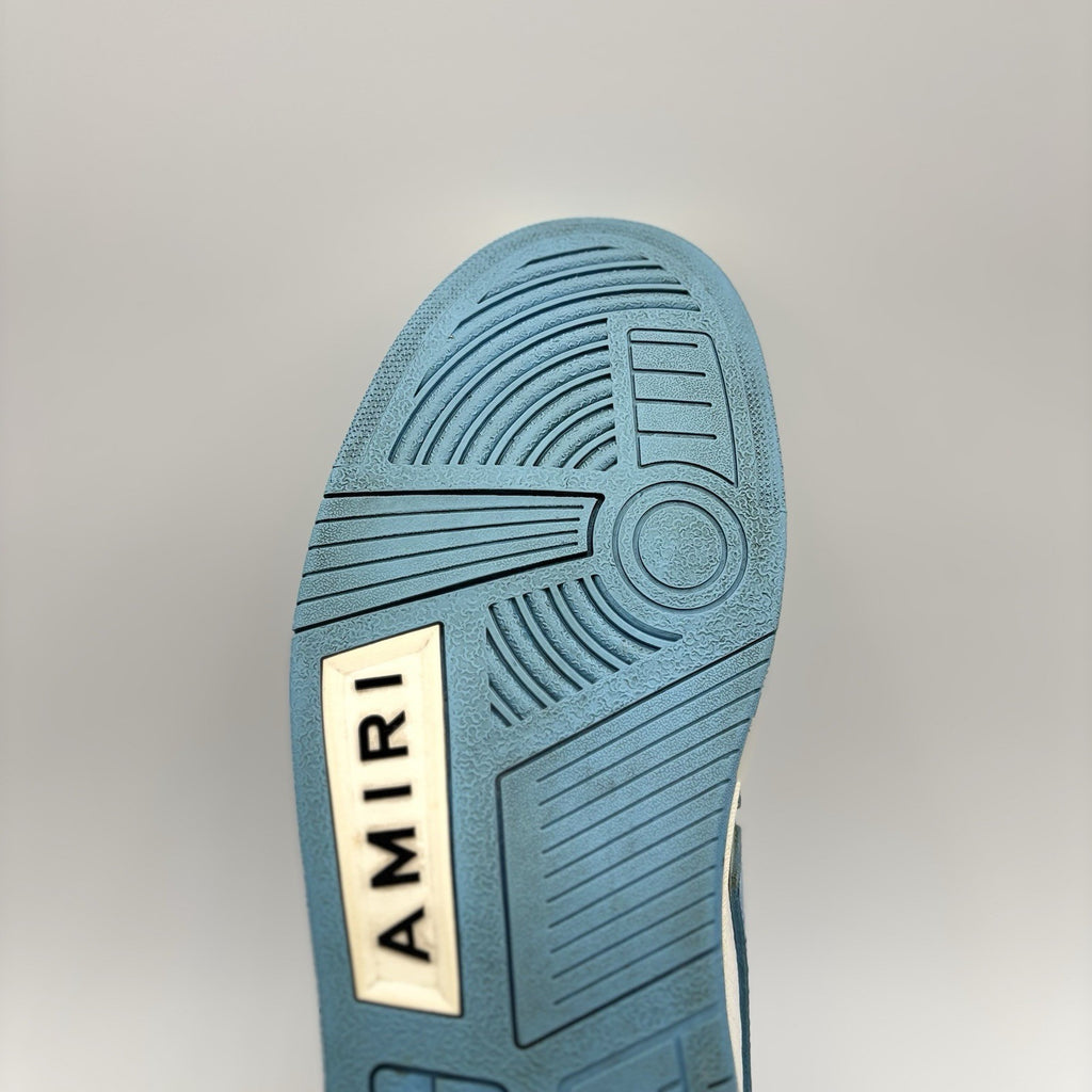 Size 46 (13 US) - Amiri Skel High Top ' Powder Blue White ' | GOOD CONDITION!