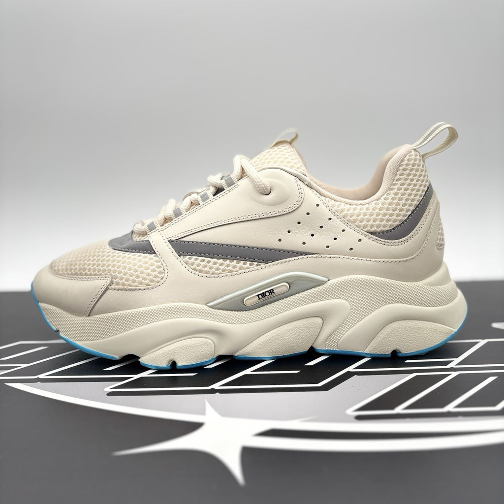 Size 43 (10 US) - Dior B22 Sneaker ' Cream, Light Blue ' | SUPER CLEAN!