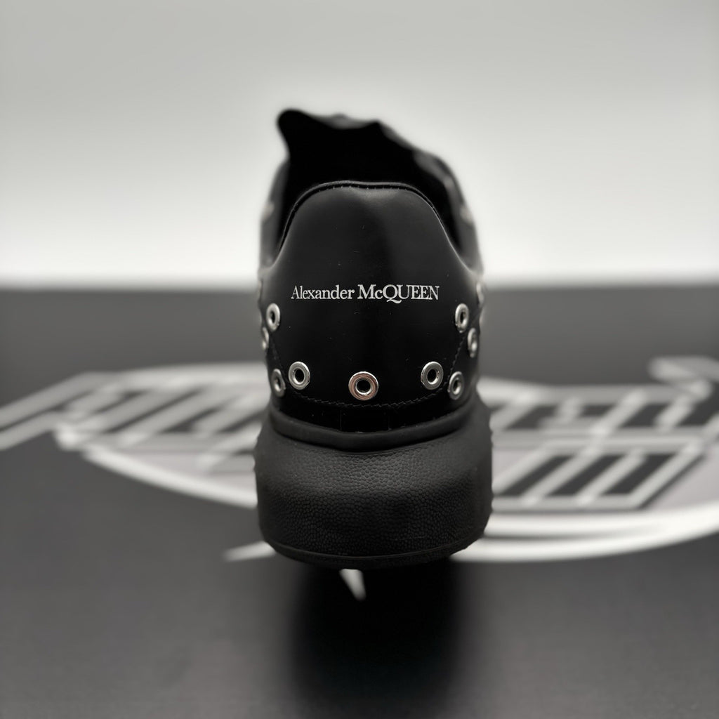 Size 43.5 (10.5 US) Alexander McQueen ' Black Silver Eyelets ' | GREAT COND!
