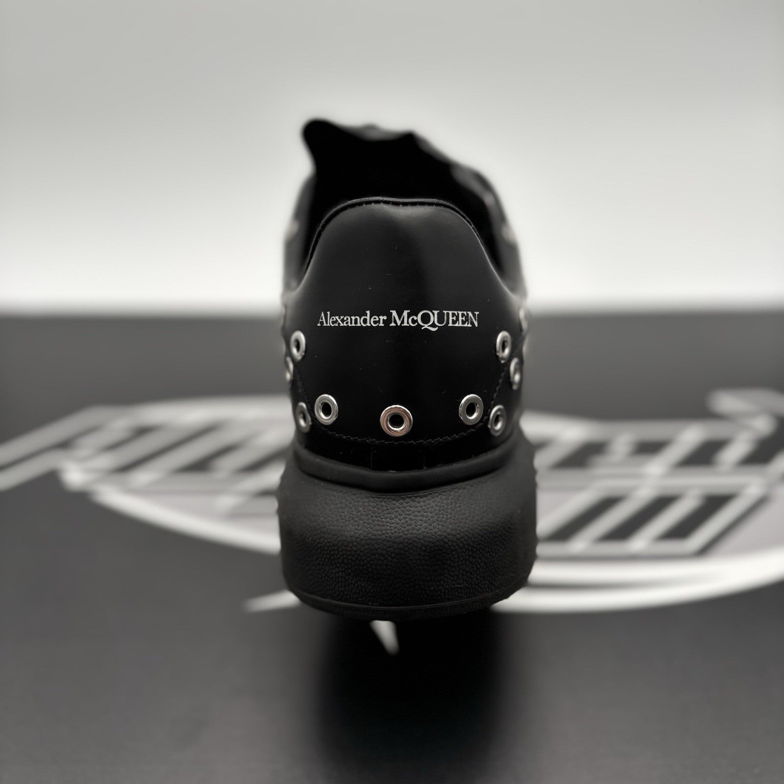 Size 43.5 (10.5 US) Alexander McQueen ' Black Silver Eyelets ' | GREAT COND!
