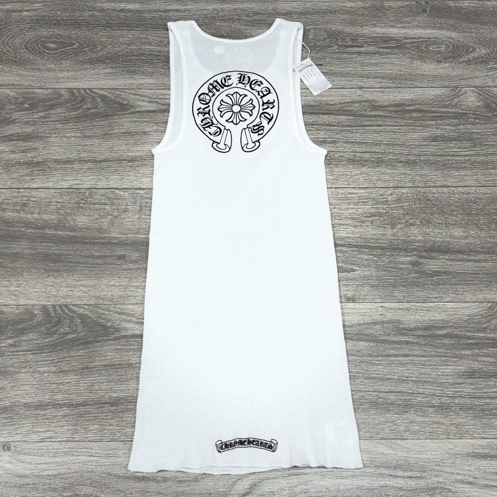 Size Medium - Chrome Hearts Horseshoe Tank Top ' White Black ' BRAND NEW!