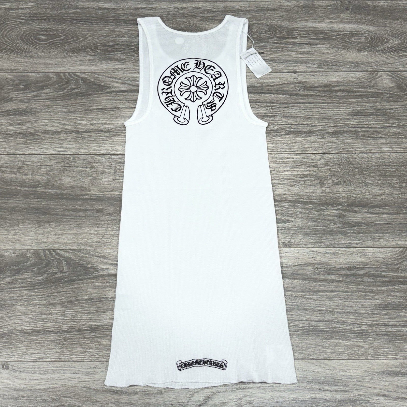 Size Medium - Chrome Hearts Horseshoe Tank Top ' White Black ' BRAND NEW!