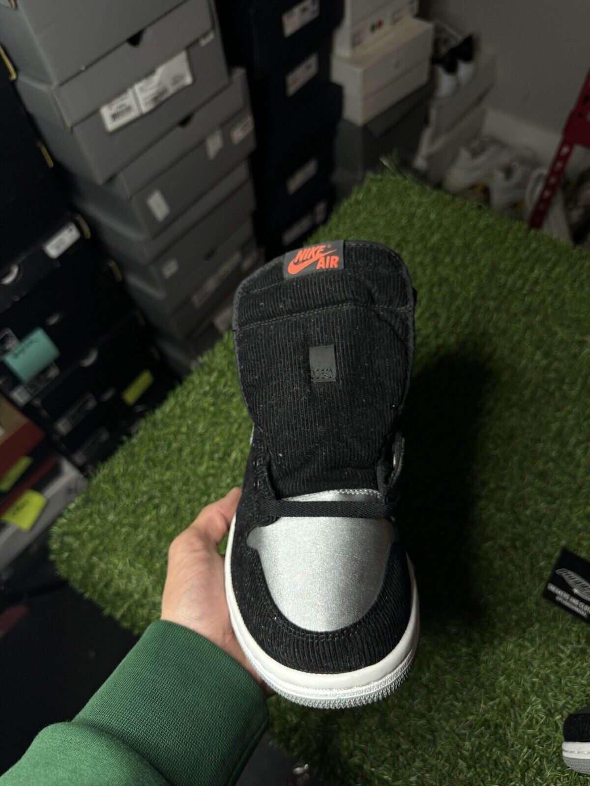 Size 7.5 - Jordan 1 Retro High OG  ALEALI MAY BLACK SHADOW GREY | BRAND NEW!