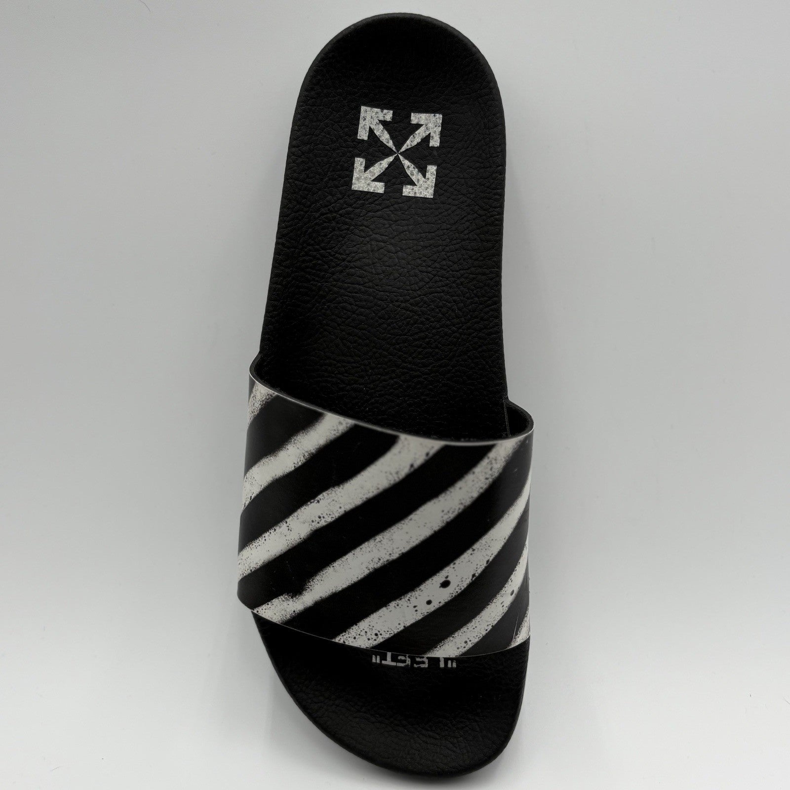 Size 42 (9 US) - Off White Black And White Slides | GOOD CONDITION!